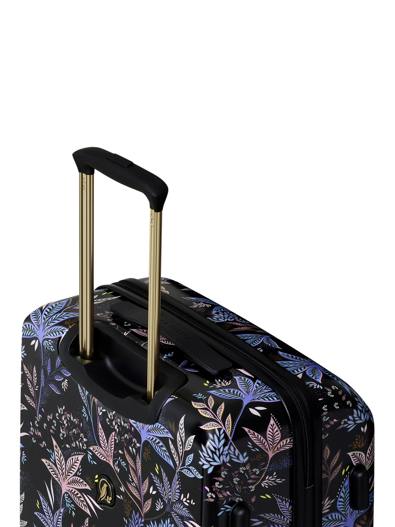 Sara Miller medium trolley suitcase 54L black botanic (British brand)