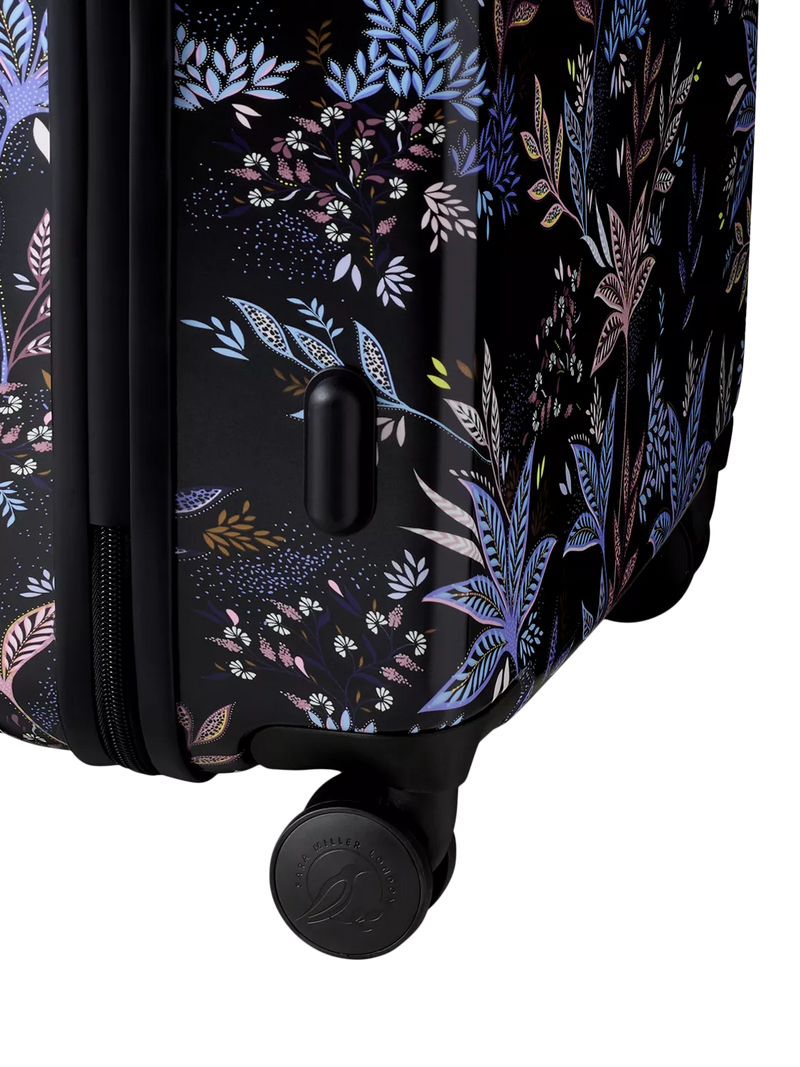 Sara Miller medium trolley suitcase 54L black botanic (British brand)