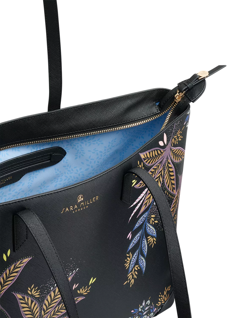 Sara Miller black botanic large tote bag, UK version