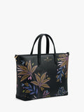 Sara Miller black botanic print medium tote bag, imported from the UK