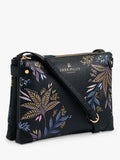 Sara Miller crossbody bag Black Botanic - British product