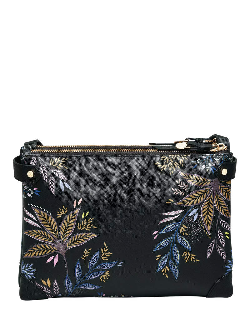 Sara Miller crossbody bag Black Botanic - British product