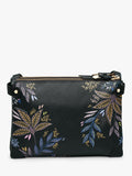 Sara Miller crossbody bag Black Botanic - British product