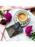 Sara Miller Black Botanic credit card holder - British product