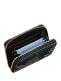 Sara Miller small zip purse black botanic - UK version