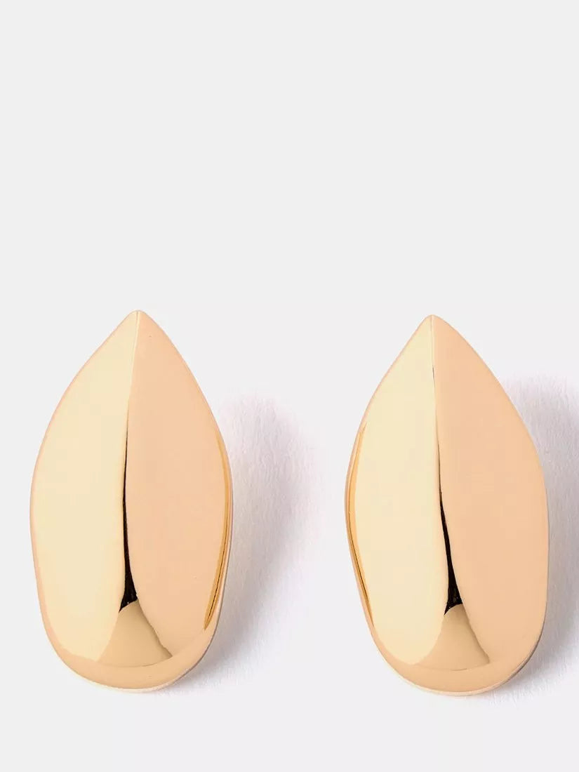 Mint Velvet gold hanging drop earrings, imported from the UK