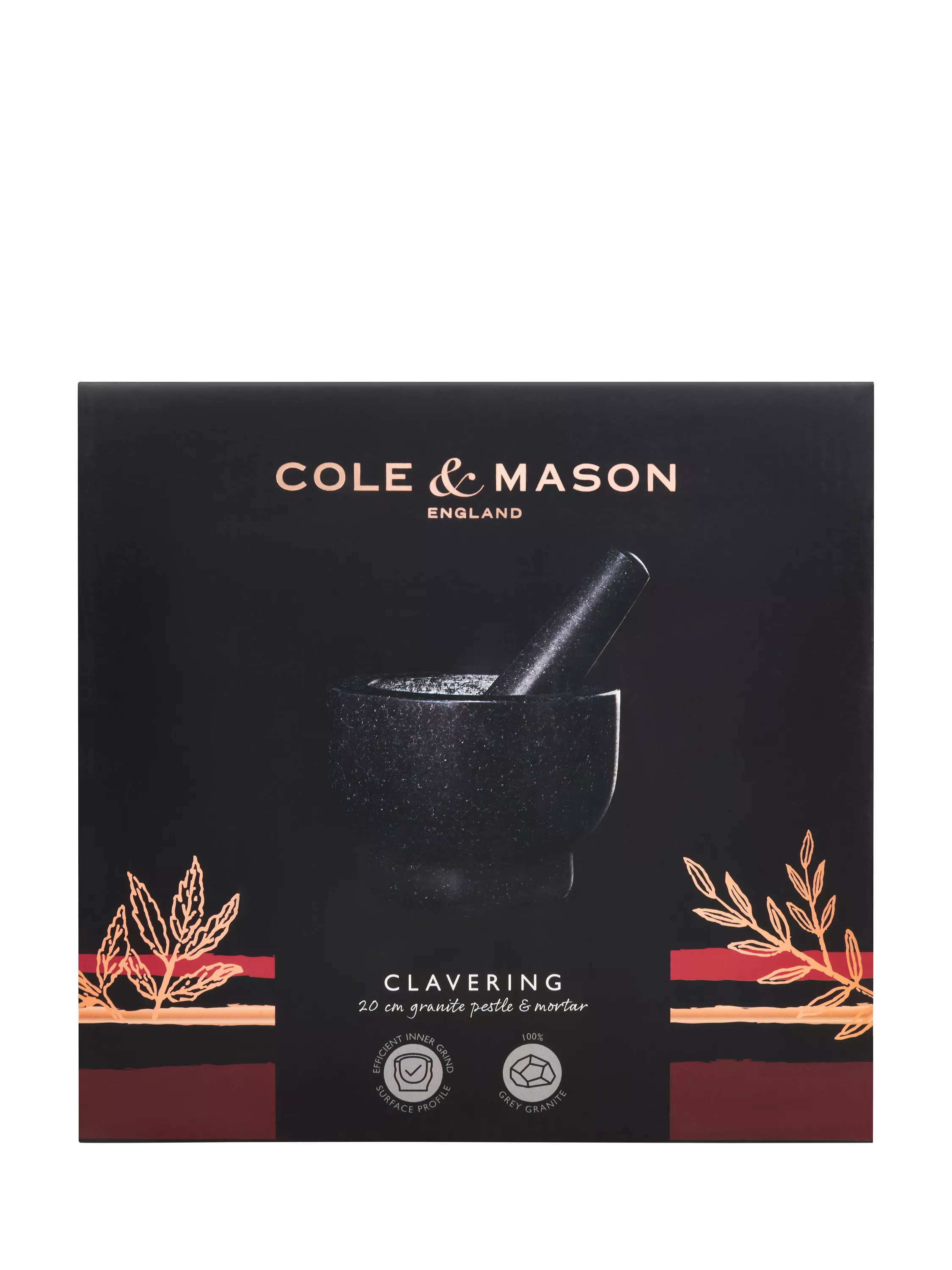 Cole & Mason Granite Pestle and Mortar 20cm - British product