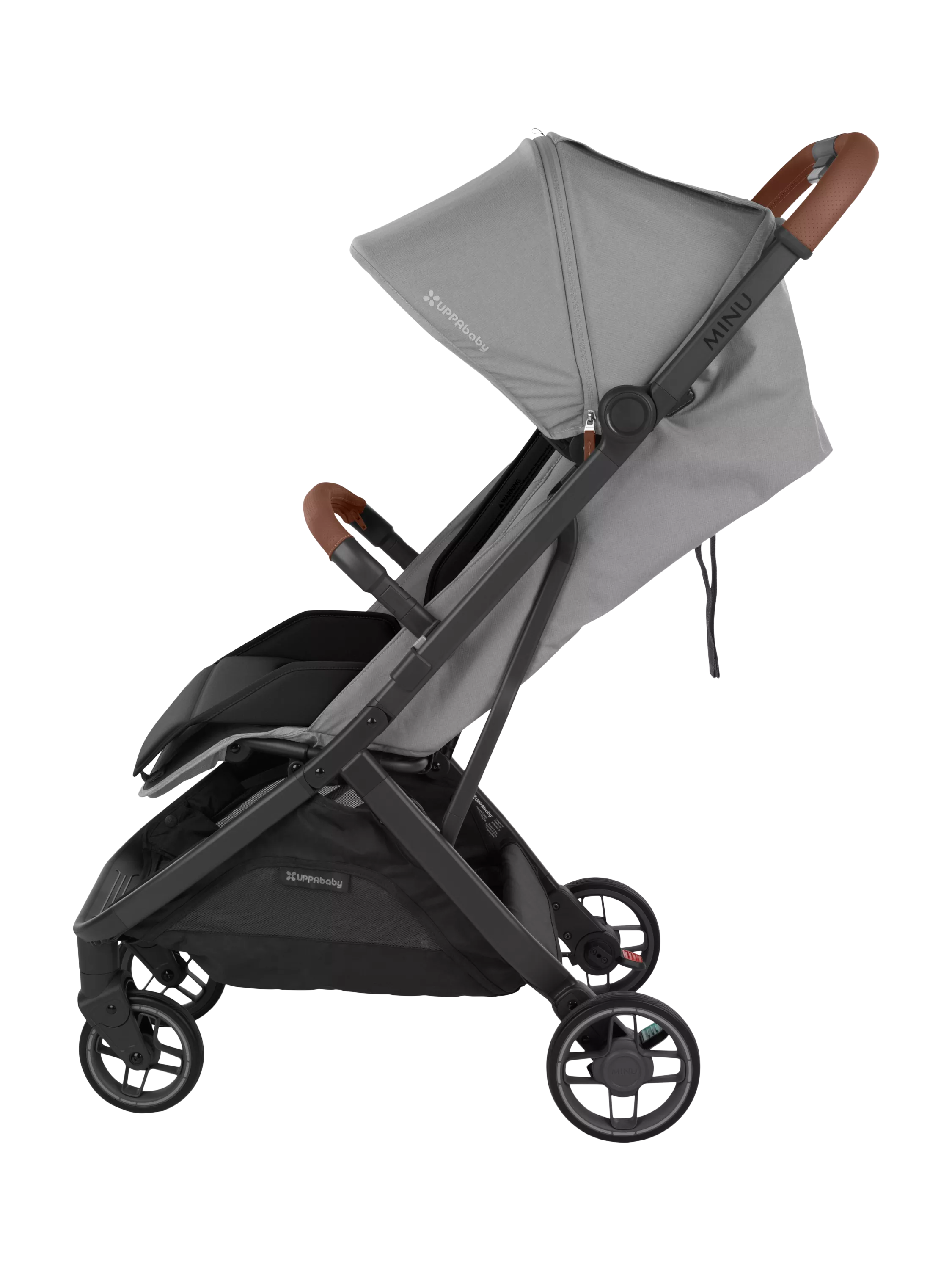 UPPAbaby MINU V3 bumper bar in saddle finish, imported from the UK