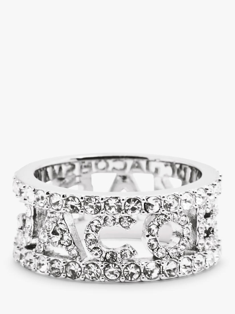Marc Jacobs monogram ring set with crystals, imported from the UK