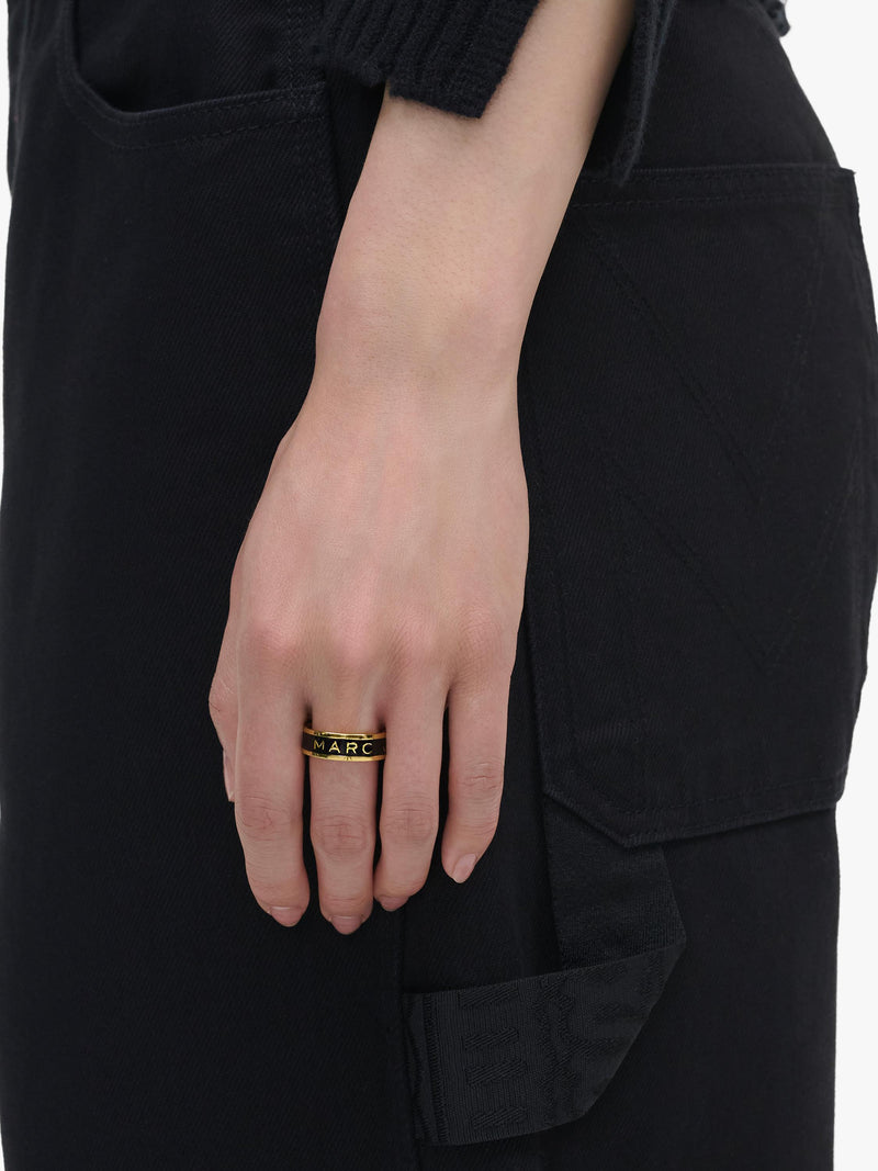 Marc Jacobs ring gold black, UK version