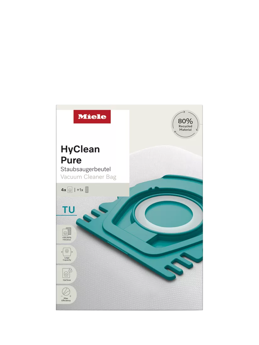 Miele HyClean Pure vacuum bags and filter pack 4 pieces, imported from the UK