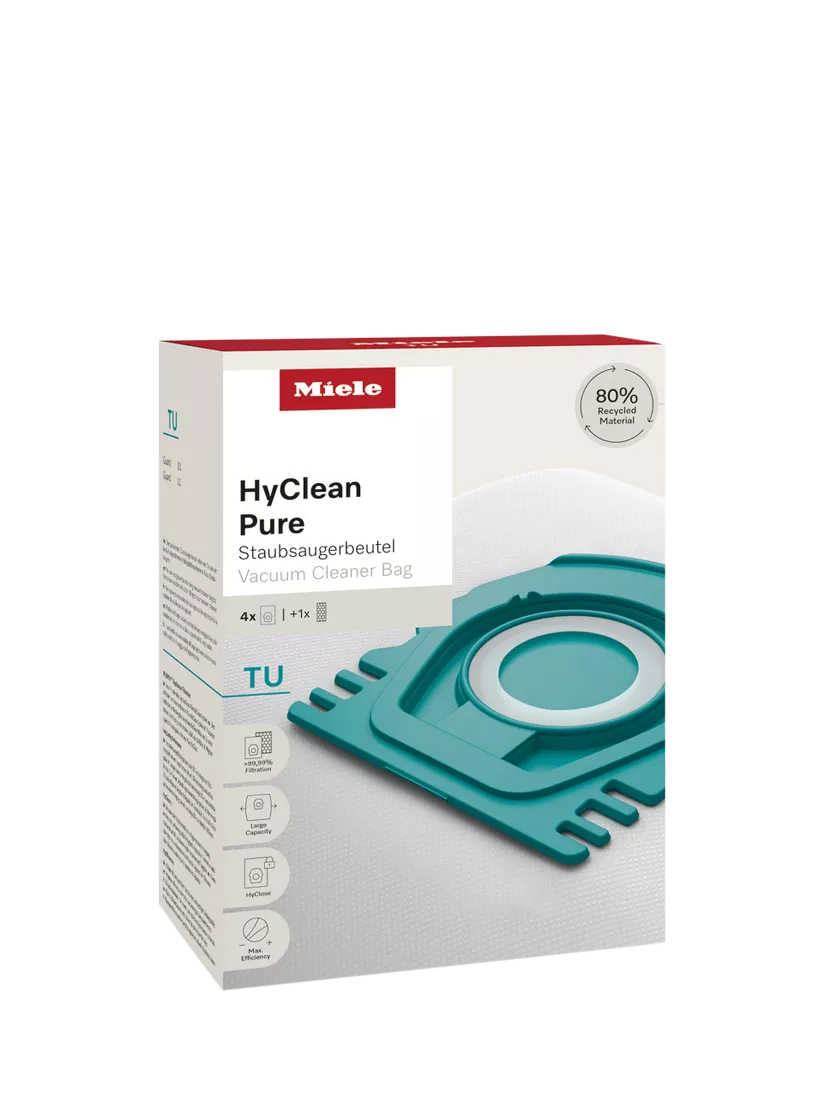 Miele HyClean Pure vacuum bags and filter pack 4 pieces, imported from the UK