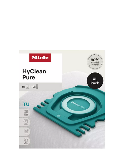 John Lewis Miele HyClean Pure TU Vacuum Cleaner Bags and Filter Set Pack of 8- Buy online at McGrocer