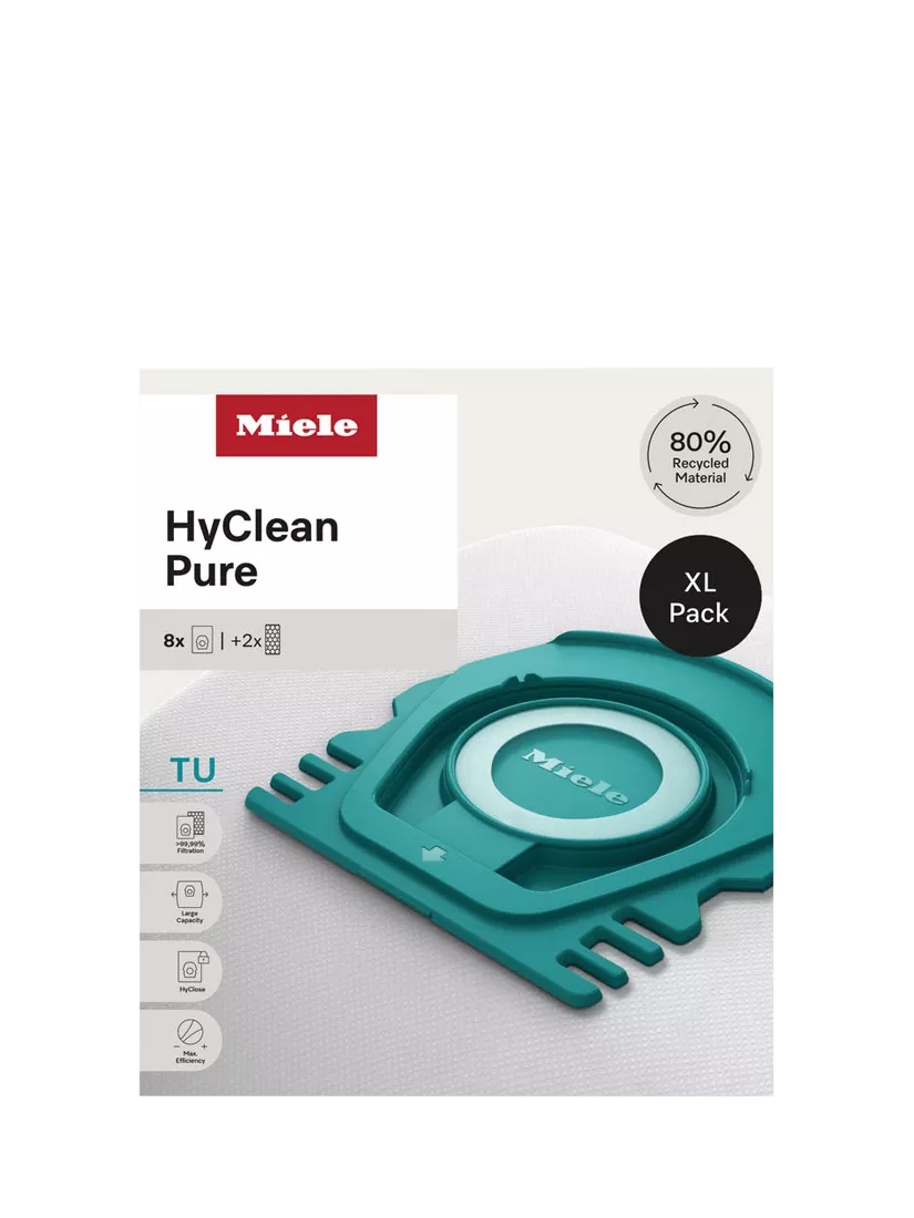 Miele HyClean Pure vacuum bags and filter set 8-pack (British brand)