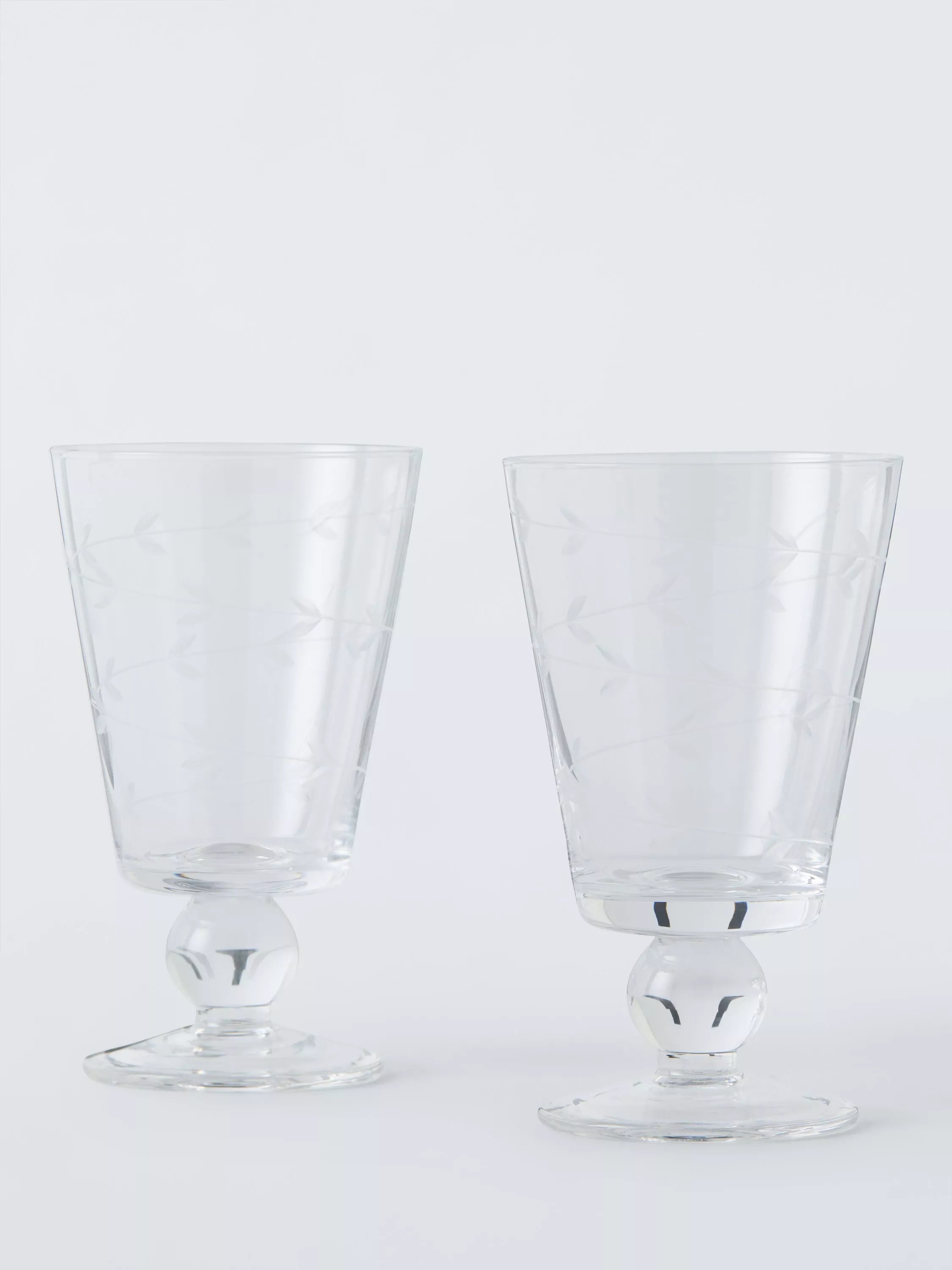 John Lewis Sanderson short stem glass tumblers 180ml (British brand)