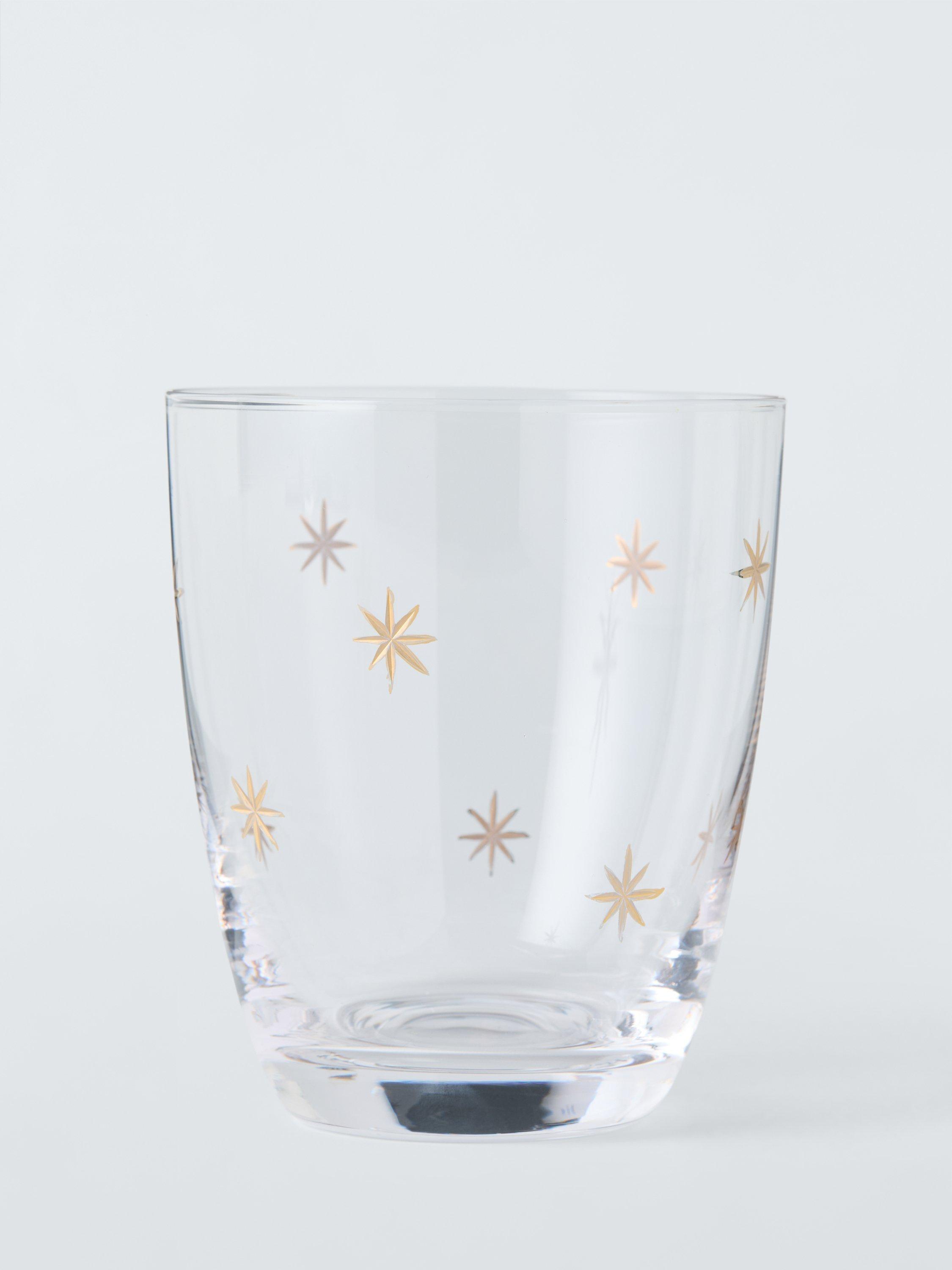 John Lewis Etched Star Glass Tumbler 365ml, UK version