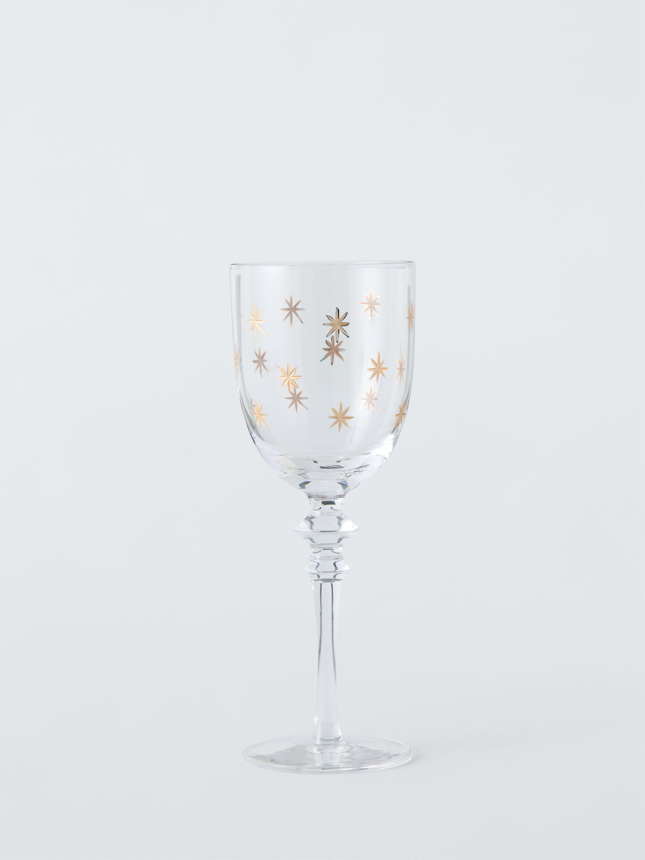 John Lewis Etched Star Wine Glass 180ml - British product