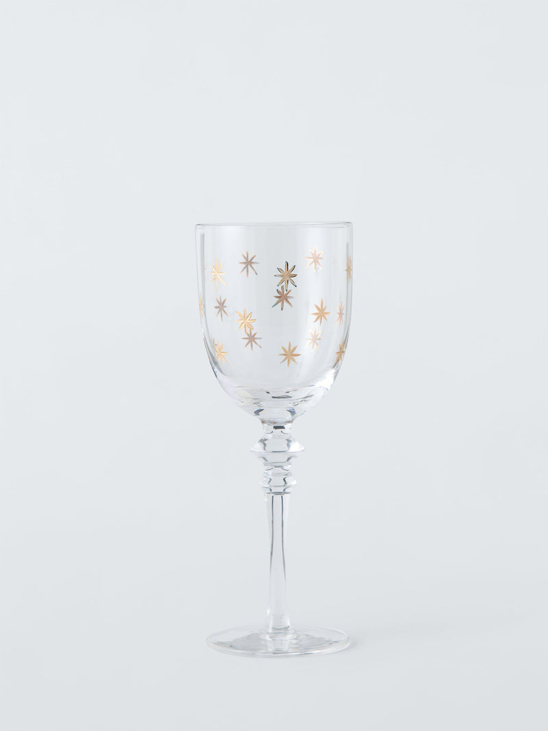 John Lewis Etched Star Wine Glass 180ml - British product