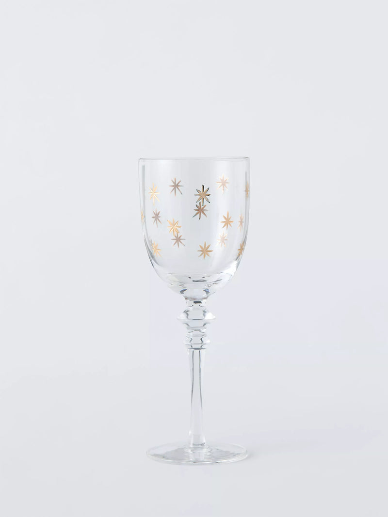 John Lewis Etched Star Wine Glass 180ml - British product