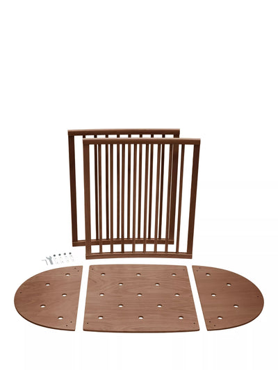 John Lewis Stokke Sleepi Mini Cot Extension Bed Kit, Warm Brown- Buy online at McGrocer