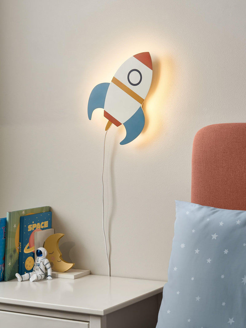 John Lewis kids rocket wall light painted finish - British product