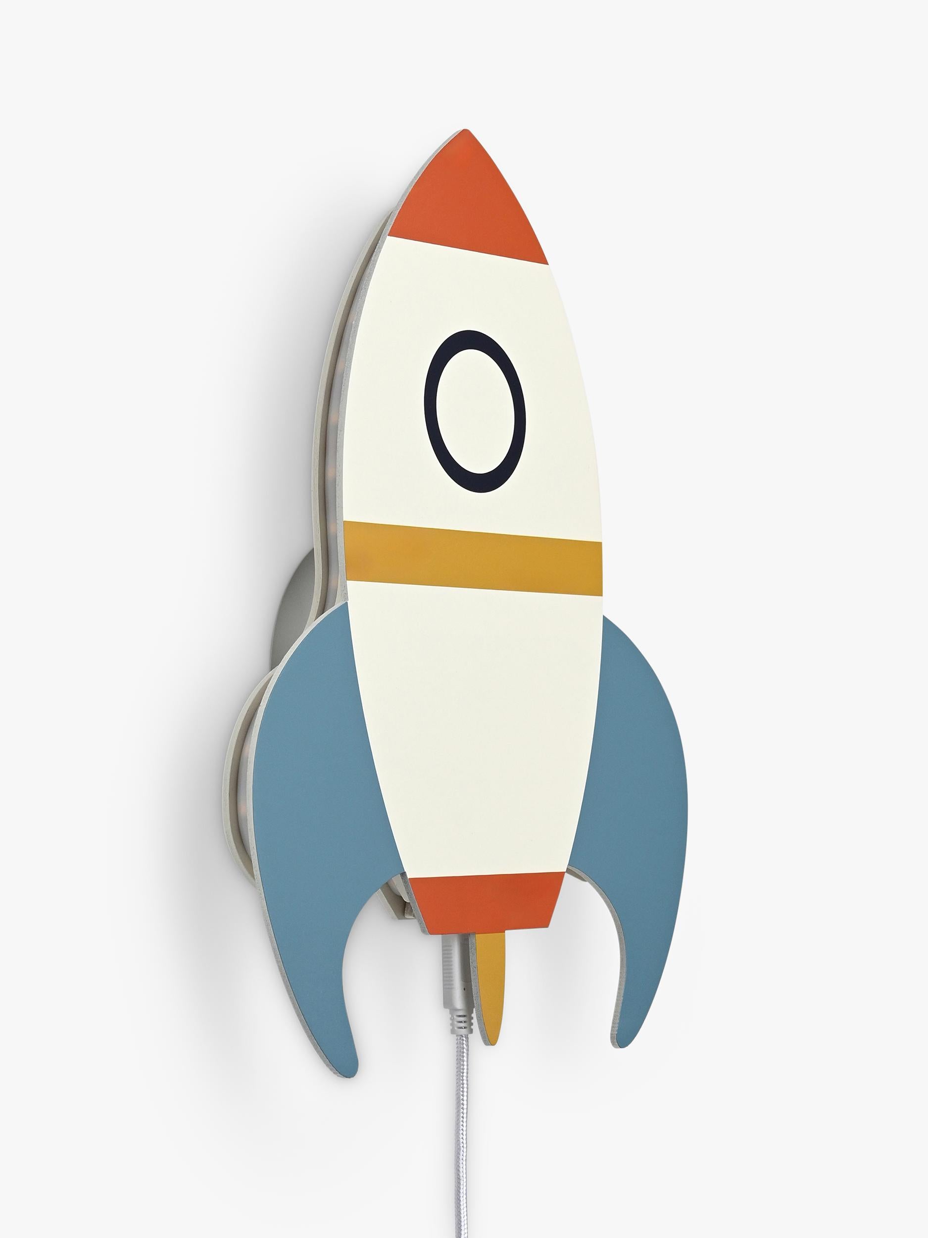 John Lewis kids rocket wall light painted finish - British product
