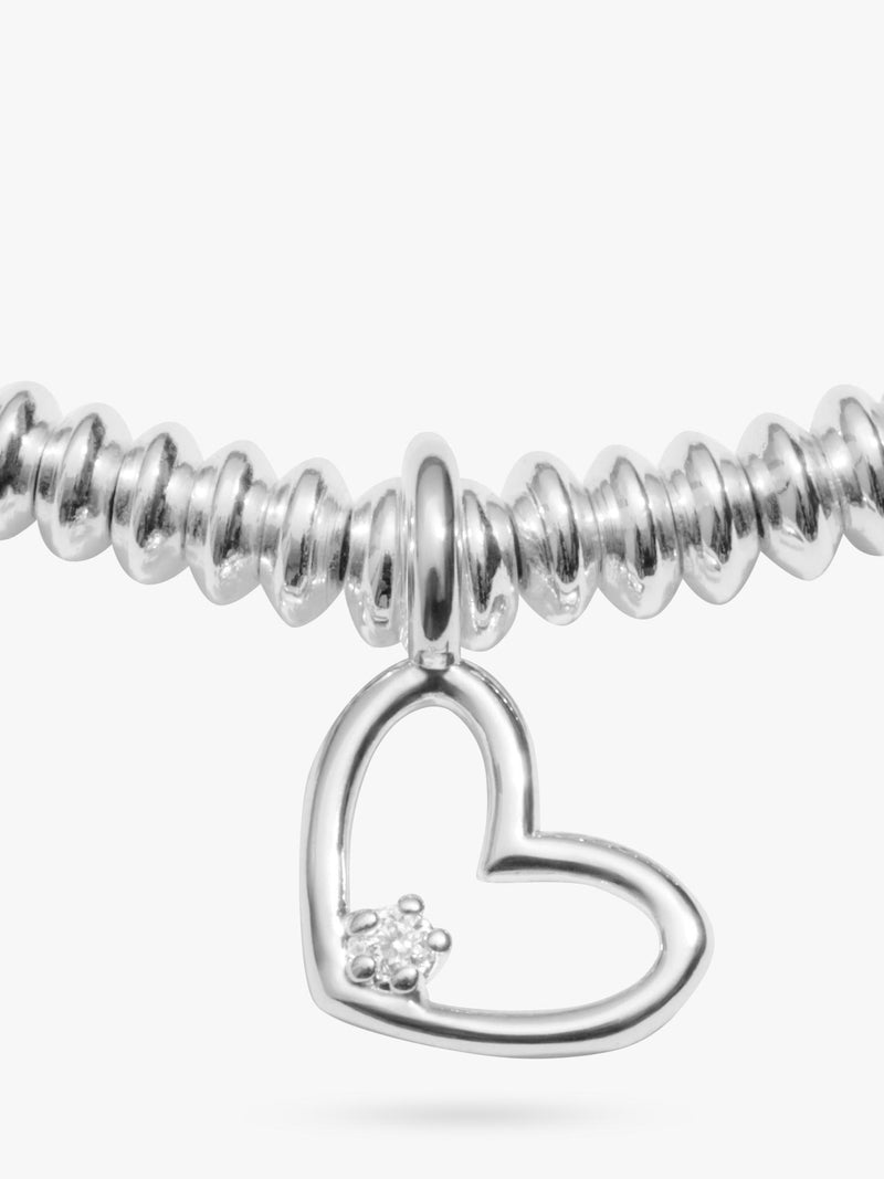 Joma Jewellery lab grown diamond 18th birthday bracelet silver - British product
