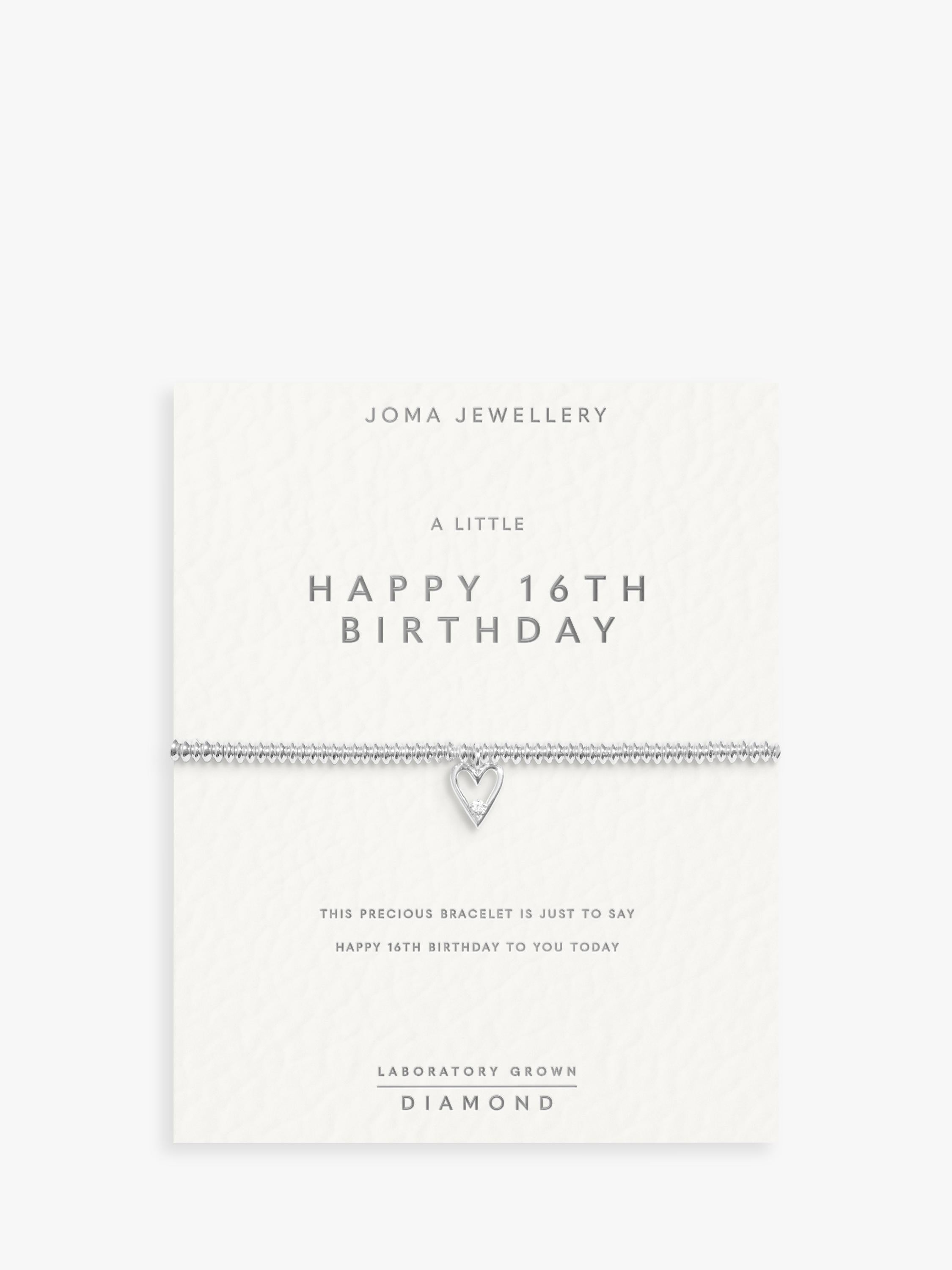 Joma Jewellery lab grown diamond birthday bracelet (British brand)