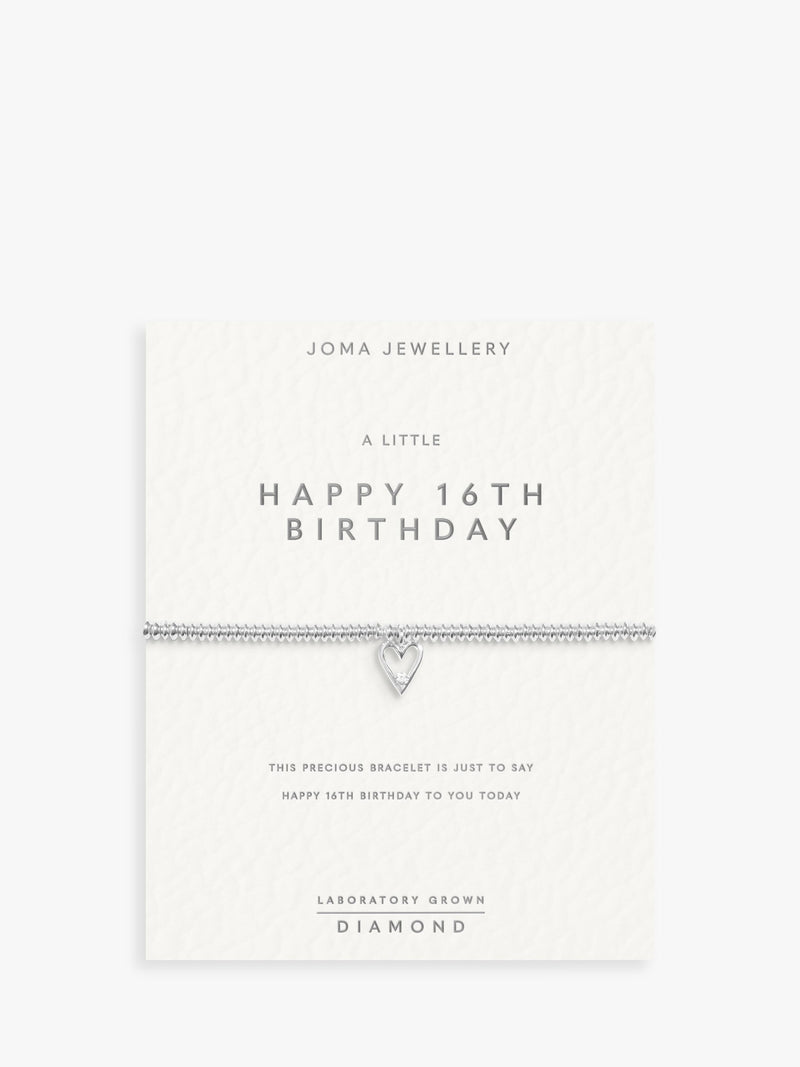 Joma Jewellery lab grown diamond birthday bracelet (British brand)