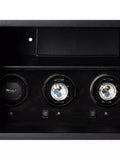 WOLF vegan leather watch winder and safe 4 module black - British product