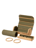 WOLF natural cork triple hexagonal watch roll - British product