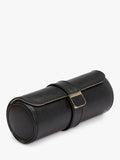 WOLF Palermo leather double watch roll 19.7cm - British product