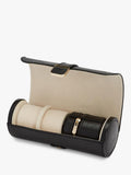 WOLF Palermo leather double watch roll 19.7cm - British product