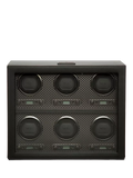 WOLF Axis Vegan Leather 6 Module Watch Winder