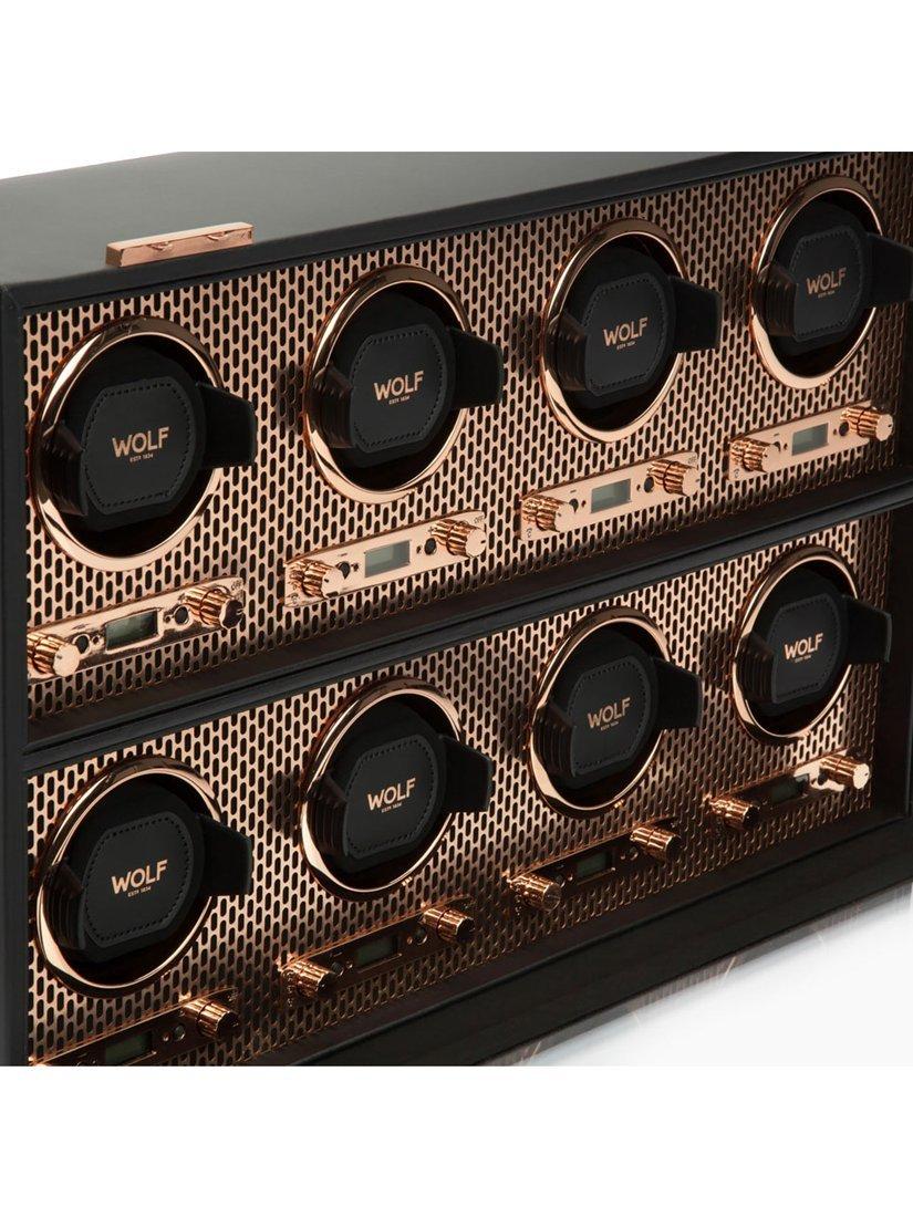 WOLF watch winder vegan leather 8 module - British product