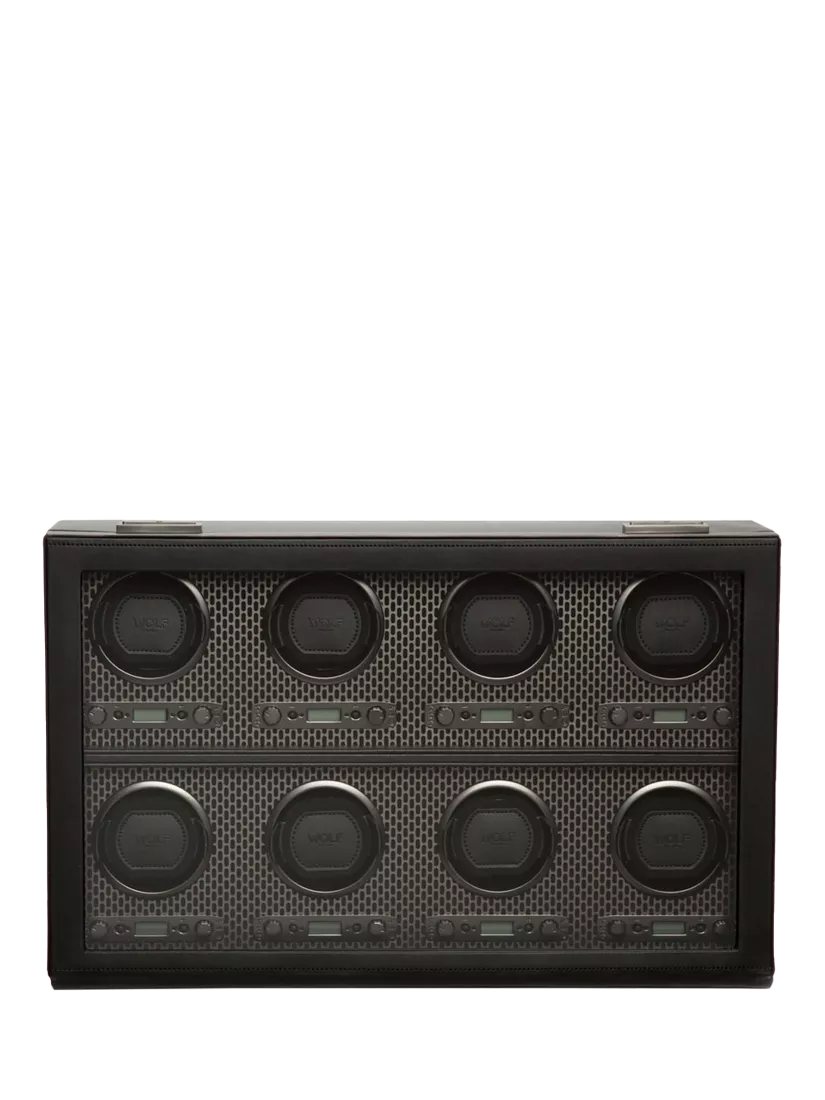 WOLF Axis Vegan Leather 8 Module Watch Winder