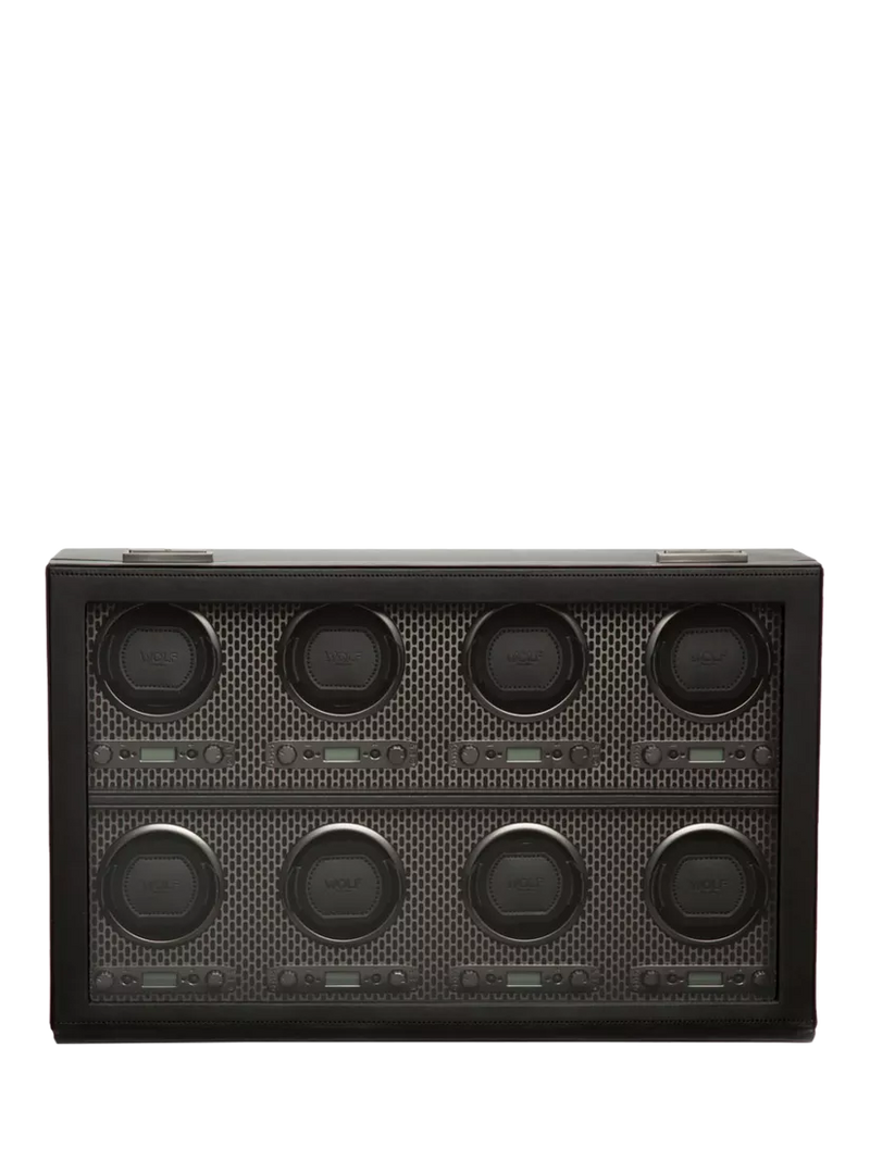 WOLF Axis Vegan Leather 8 Module Watch Winder