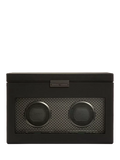 WOLF Axis Vegan Leather 2 Module Watch Winder With Storage