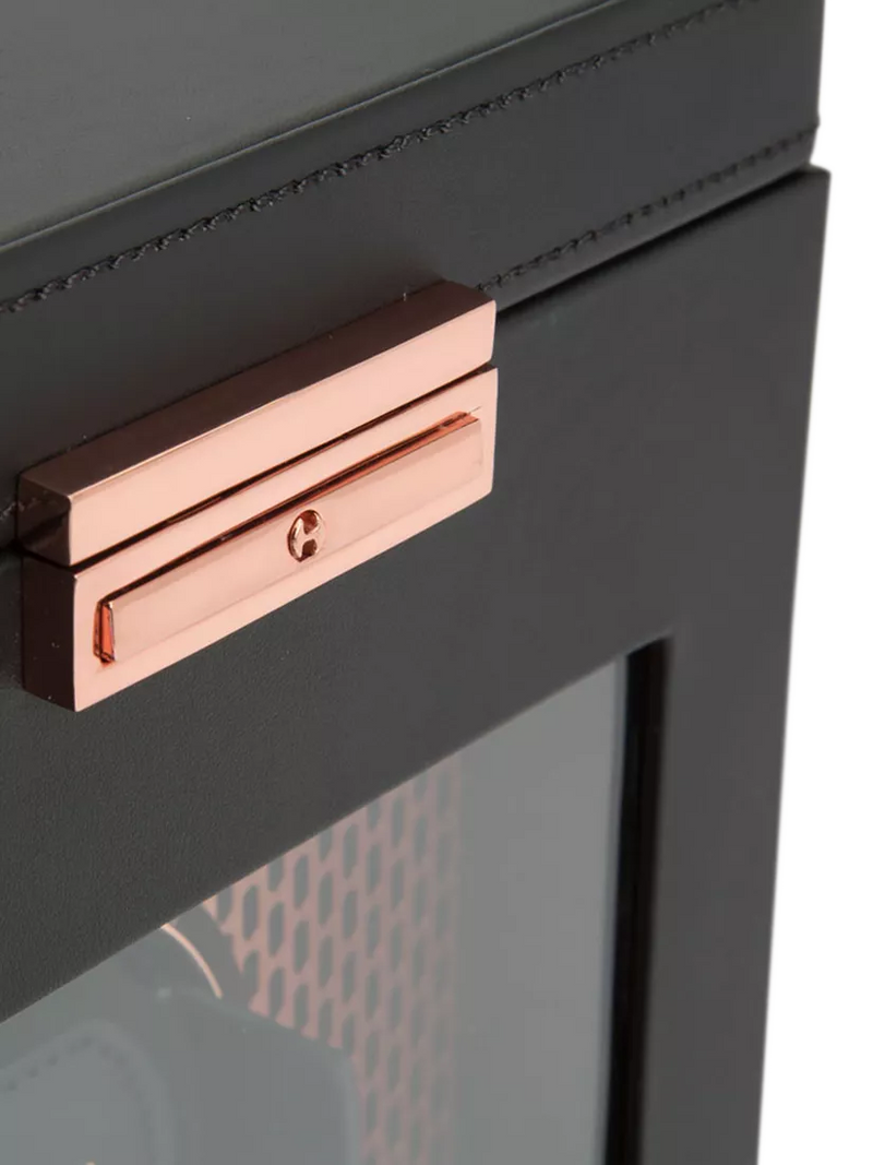 WOLF Axis vegan leather watch winder copper 1 module, UK version
