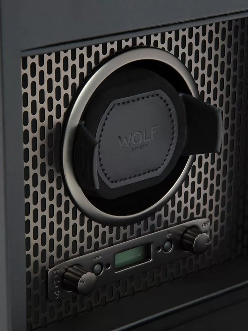 WOLF Axis vegan leather watch winder, imported from the UK