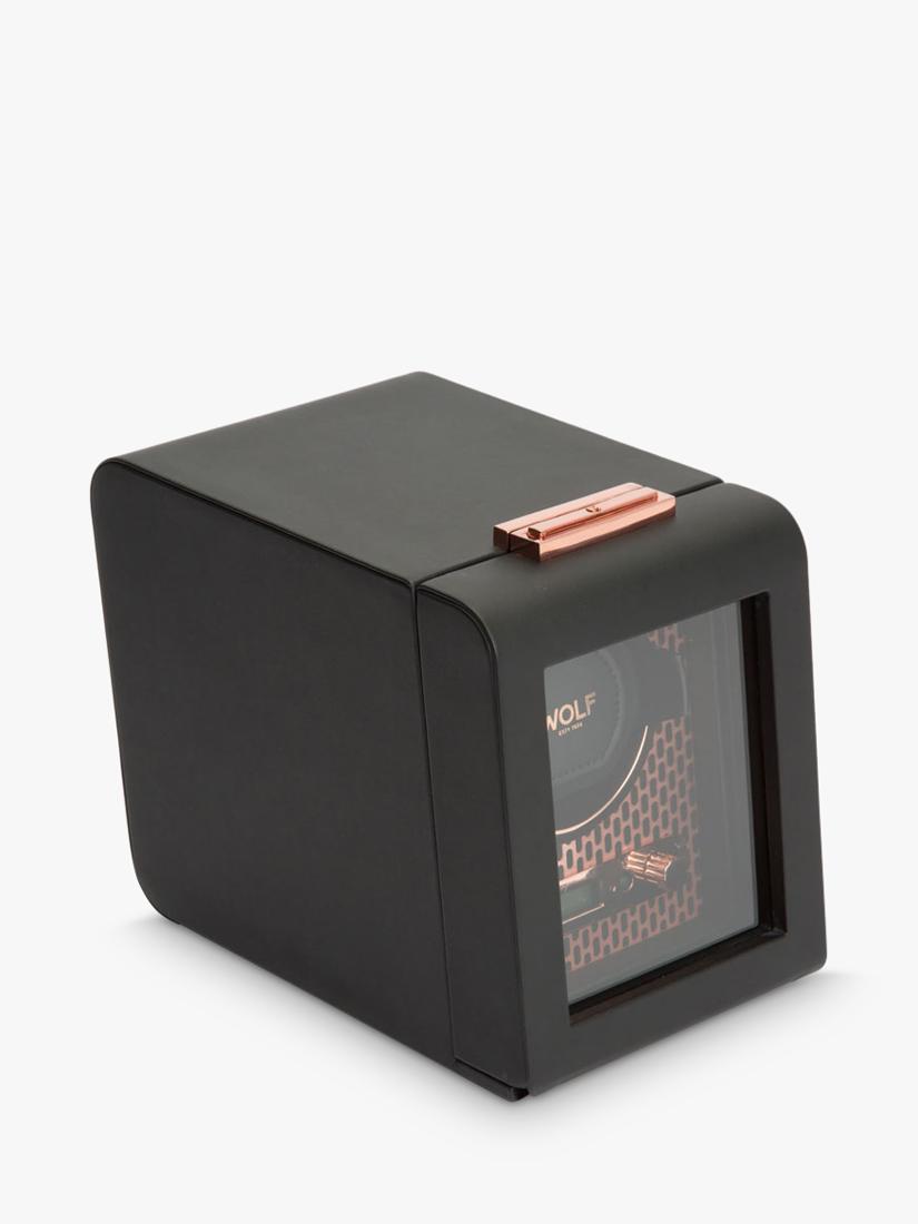 WOLF Axis vegan leather 1 module watch winder - British product