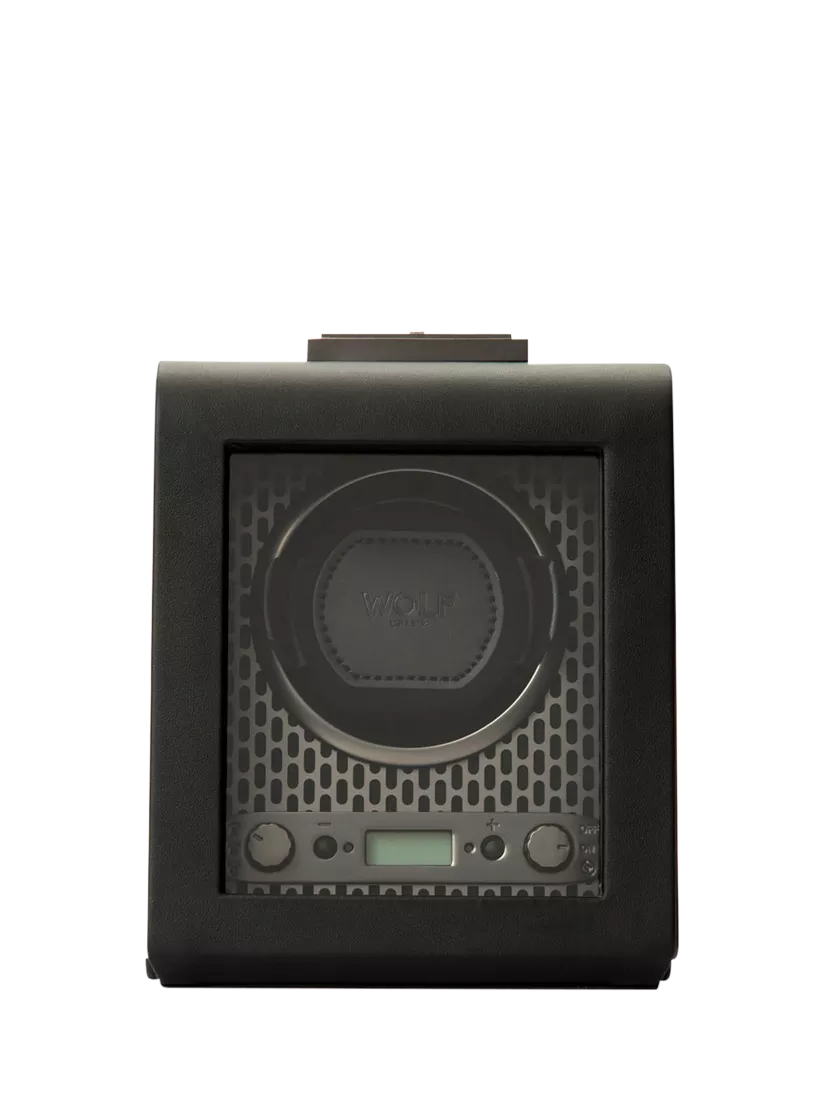 WOLF Axis Vegan Leather 1 Module Watch Winder