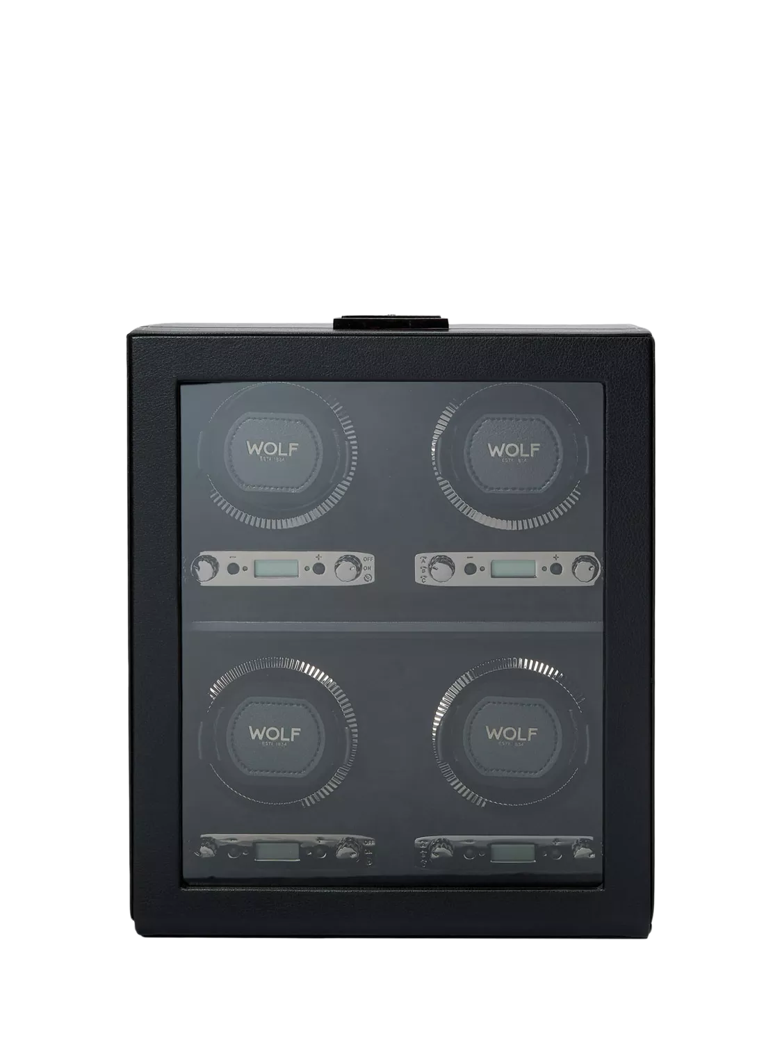 WOLF British Racing vegan leather 4 module watch winder, UK version