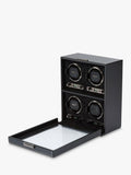 WOLF British Racing vegan leather 4 module watch winder, UK version