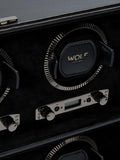 Wolf British Racing 8 module watch winder vegan leather, imported from the UK