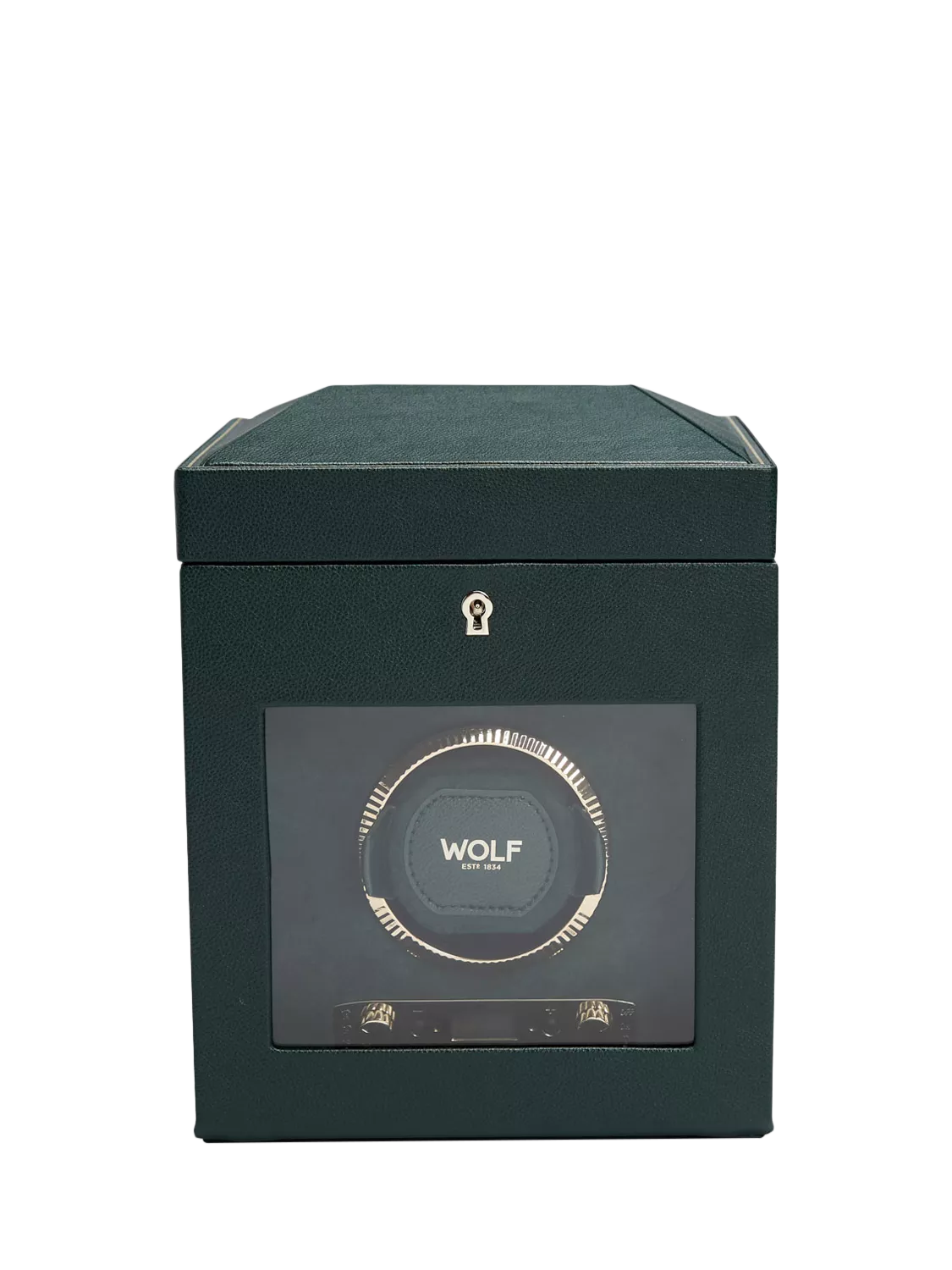 WOLF British Racing Vegan Leather 1 Module Watch Winder with Storage