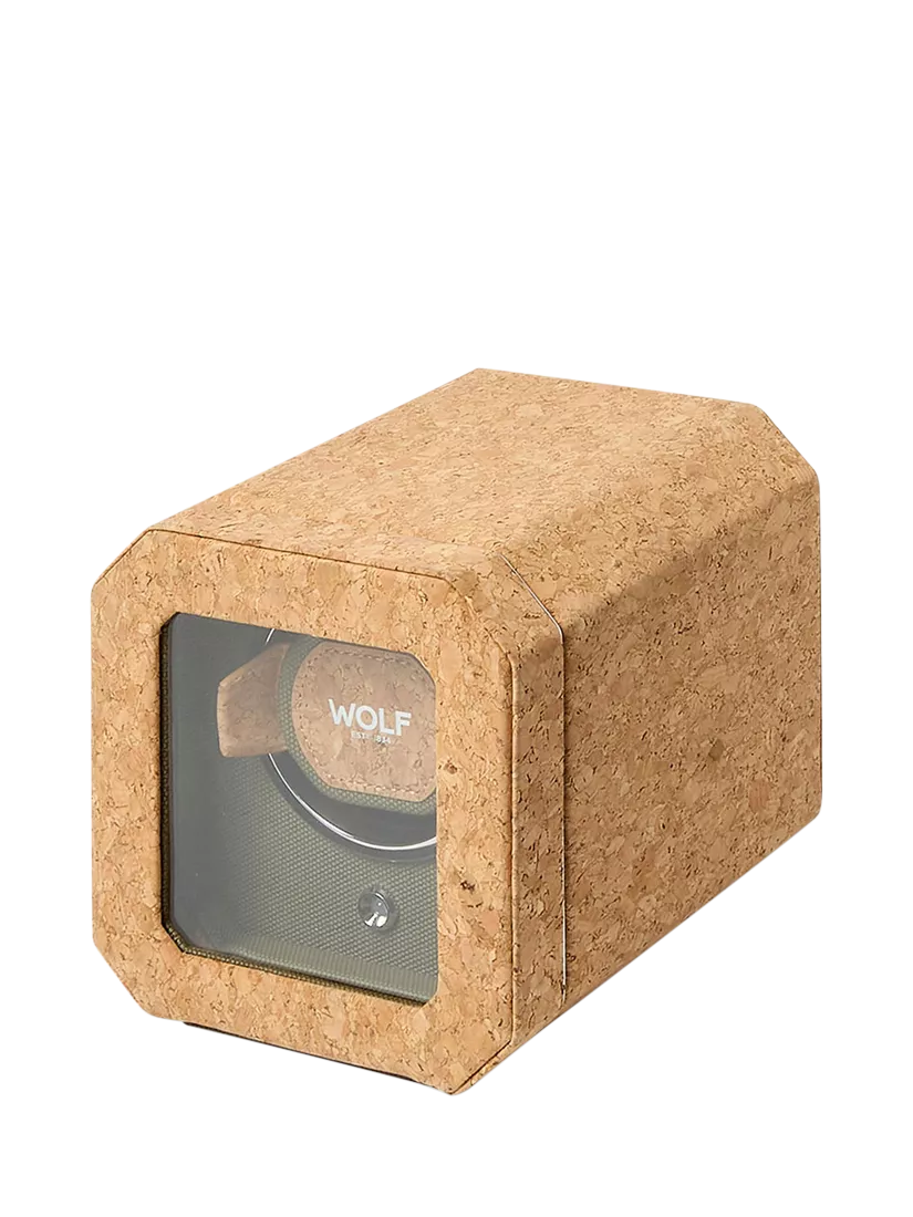WOLF Cortica natural cork watch winder (British brand)