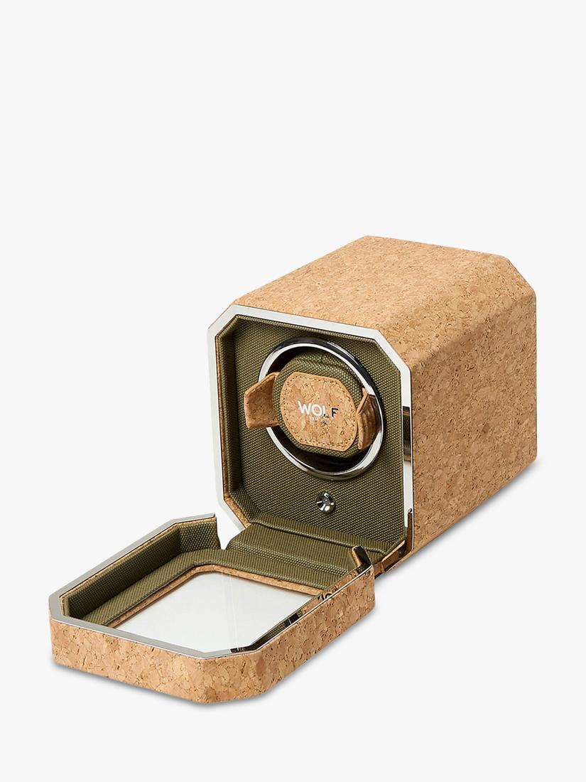 WOLF Cortica natural cork watch winder (British brand)