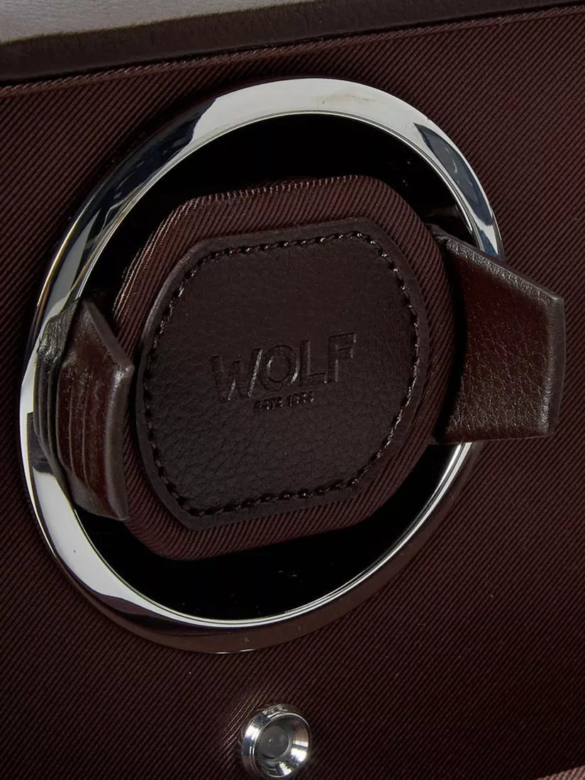 WOLF Cub vegan leather 2 module watch winder - British product