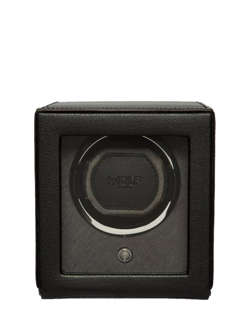 WOLF Cub Vegan Leather 1 Module Watch Winder With Cover